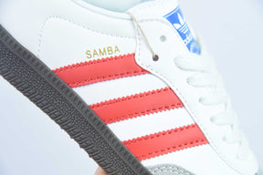 Adidas Samba OG - White Better Scarlet